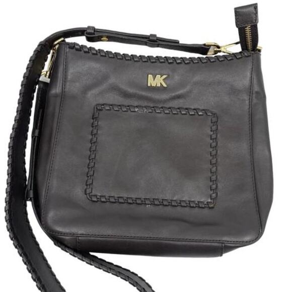 Michael Kors Handbags - Like New Michael Kors Woven Seemed Crossbody Bag